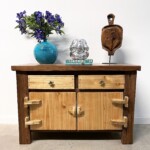 Organic Modern Traditional Hinge Console Cabinet from Gado Gado Organic Modern Traditional Hinge Console Cabinet from Gado Gado