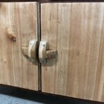 Organic Modern Traditional Hinge Console Cabinet from Gado Gado