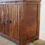 Reclaimed Teak Large Sideboard with Brass Handles Reclaimed Teak Large Sideboard with Brass Handles