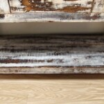 OLYMPUS DIGITAL CAMERA Reclaimed Wood Carved Console Table Distressed Finish