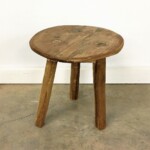 Round Reclaimed Wood Rustic Stool Round Reclaimed Wood Rustic Stool at Gado Gado Fur iture