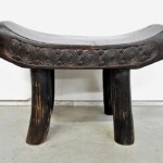 Small Carved Tribal Bench 4