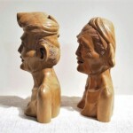 Balinese Couple Wood Carving Statues