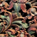 Large Old Carved Architectural Panel 198