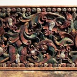 Large Old Carved Architectural Panel 198