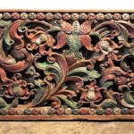 Large Old Carved Architectural Panel 198