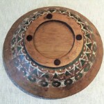 Large Old Hand Hewn Bowl