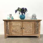 Modern Organic Carved Teak Sideboard Modern Organic Carved Teak Sideboard from gado Gado Furniture