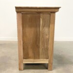 Modern Organic Carved Teak Sideboard