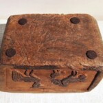 Old Carved Teak Bowl Vessel Old Carved Teak Bowl Vessel