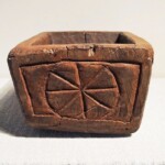 Old Carved Teak Bowl Vessel