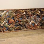 Old Carved Teak Panel from Madura Old Carved Teak Panel from Madura 190