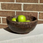 Old Hand Hewn Rustic Teak Bowl Old Hand Hewn Rustic Teak Bowl at Gado Gado Furniture