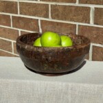 Old Hand Hewn Rustic Teak Bowl at Gado Gado Old Hand Hewn Rustic Teak Bowl at Gado Gado