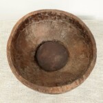 Old Hand Hewn Rustic Teak Bowl