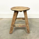 Small Reclaimed Teak Round Stool Small Reclaimed Teak Round Stool at Gado Gado Furniture