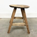 Small Reclaimed Teak Round Stool