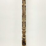 Tall Carved Tribal Wood Art Statue at Gado Gado