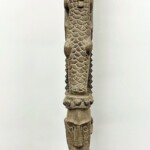 Tall Carved Tribal Wood Art Statue