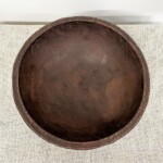 Vintage Hand Crafted Wood Bowl from Gado Gado