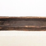 Vintage Teak Mortar Planter