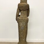 Tall Water Goddess Carved Stone Statue at Gado Gado