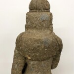 Tall Water Goddess Carved Stone Statue