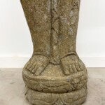 Tall Water Goddess Carved Stone Statue
