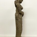 Tall Water Goddess Carved Stone Statue at Gado Gado