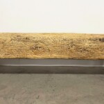 Organic Modern Old Mortar Bench