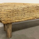 Organic Modern Old Mortar Bench