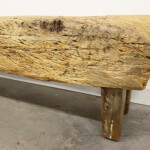 Organic Modern Old Mortar Bench
