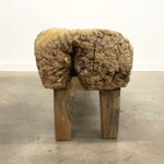 Organic Modern Old Mortar Bench