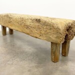 Organic Modern Old Mortar Bench from Gado Gado