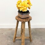 Round Rustic Wood Stool 2 from Gado Gado