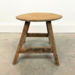 Small Reclaimed Teak Round Stool 2 from Gado Gado