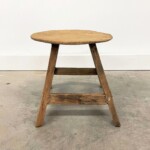 Small Reclaimed Teak Round Stool 2 from Gado Gado
