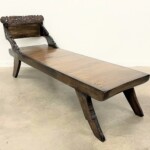 Carved Wood Chaise Lounge from Gado Gado Carved Wood Chaise Lounge from Gado Gado