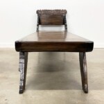 Carved Wood Chaise Lounge