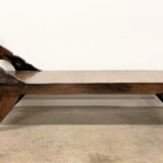 Carved Wood Chaise Lounge from Gado Gado