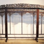 Intricately Carved Antique Screen from Java at Gado Gado