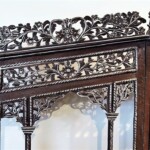 Intricately Carved Antique Screen from Java