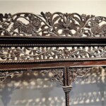 Intricately Carved Antique Screen from Java