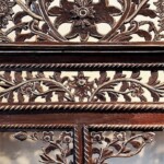 Intricately Carved Antique Screen from Java