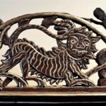 Intricately Carved Antique Screen from Java