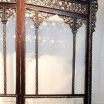 Intricately Carved Antique Screen from Java