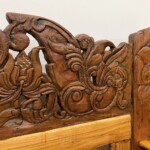 Carved Indonesian Teak Daybed