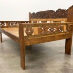 Carved Indonesian Teak Daybed from Gado Gado