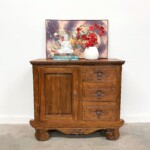 Bali Style Reclaimed Teak Console Cabinet from Gado Gado