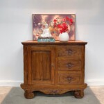 Bali Style Reclaimed Teak Console Cabinet at Gado Gado Furniture